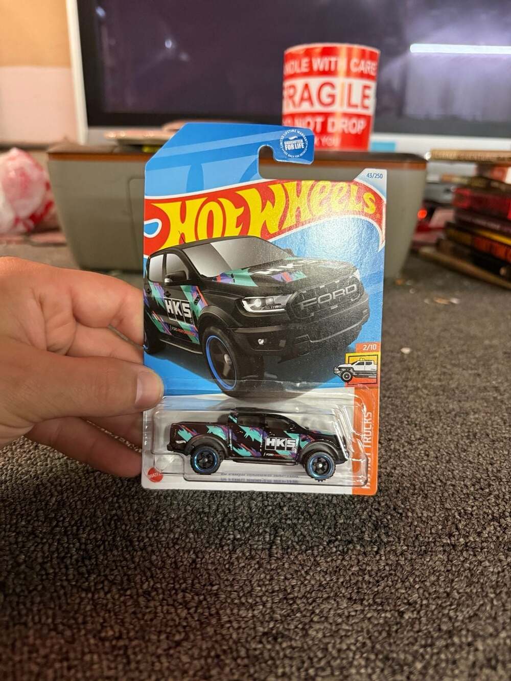 Hot Wheels '19 Ford Ranger Raptor HKS Black HW Hot Trucks